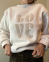 Sweat LOVE en beige