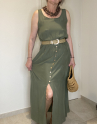 Robe Angela en kaki