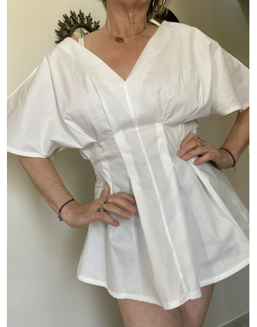 Tunique Kitty en blanc