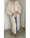 Gilet long Maegan en beige