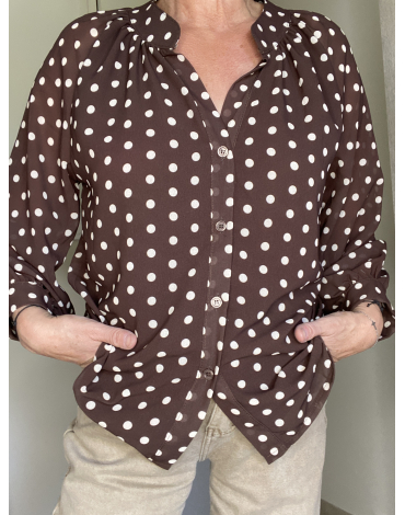 Blouse Lara en marron