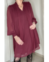 Robe Lyse en bordeaux