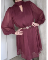 Robe Lyse en bordeaux