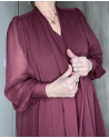 Robe Lyse en bordeaux